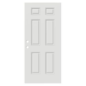 6 panel Metal Exterior Door